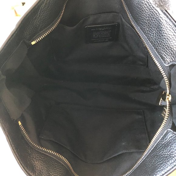 Coach black leather large handbag - Picture 8 of 13